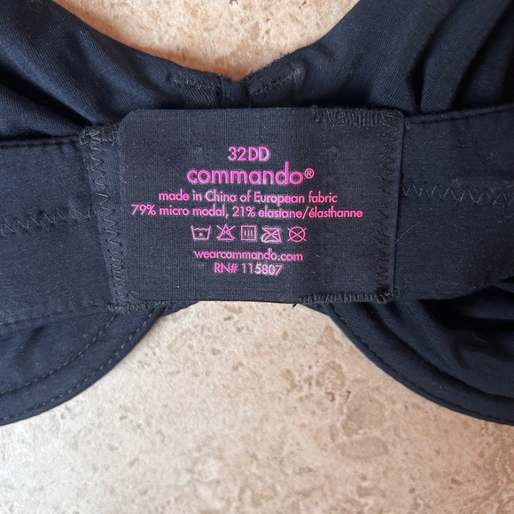 COMMANDO 32DD BRA BLACK - Picture 3 of 5
